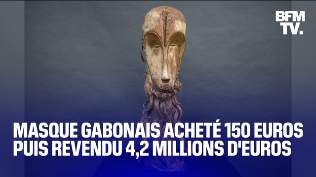 Ce masque gabonais a été acheté 150 euros puis revendu 4,2 millions d'euros
