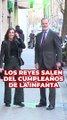 Los Reyes son los primeros en abandonar el cumpleaños de la Infanta Elena