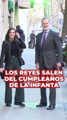Los Reyes son los primeros en abandonar el cumpleaños de la Infanta Elena