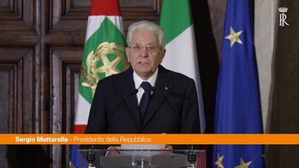 Mattarella "Ho fiducia nell'Italia, ha le risorse per il tempo nuovo"