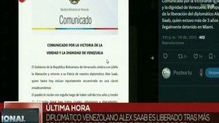 Comunicado | Liberación de Alex Saab representa una victoria para la verdad y la dignidad de Venezuela