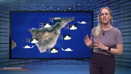 La previsión del tiempo en Canarias para el 21 de diciembre de 2023, en Atlántico Televisión.