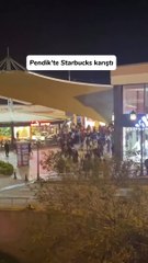 Pendik Starbucks'ta 'boykot' dedi dehşet saçtı!