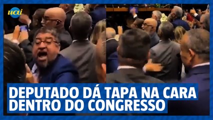 Vice-presidente do PT dá tapa na cara de parlamentar de oposição