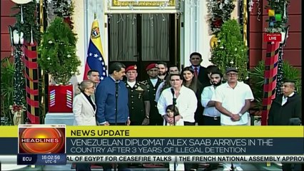 Diplomat Alex Saab was received by president Maduro