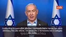 Netanyahu: Continuiamo la guerra fino alla fine