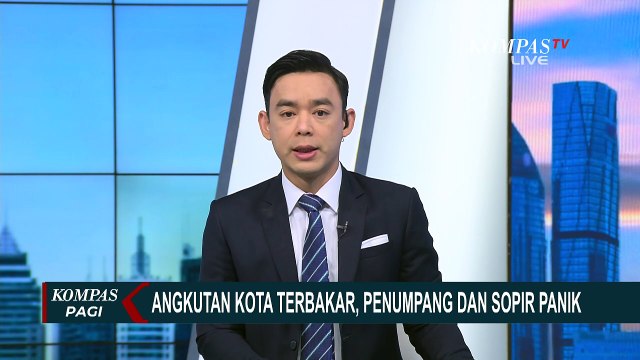 Angkot di Jaksel Hangus Terbakar Diduga Korsleting, Penumpang dan Sopir Panik Berhamburan Keluar