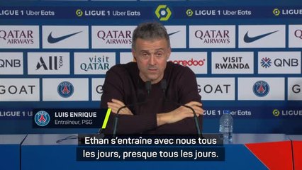 17e j. - Luis Enrique heureux pour Ethan Mbappé : “Un hasard que ce soit l’anniversaire de son frère !”