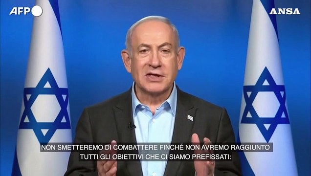 Israele, Netanyahu: La guerra continuera' fino all'eliminazione di Hamas