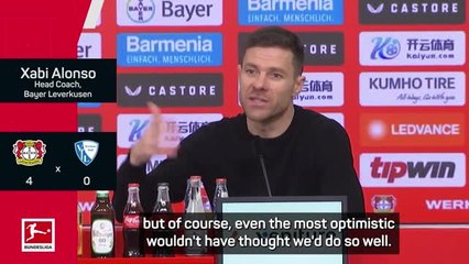Leverkusen surpassing the 'most optimistic' expectations - Alonso