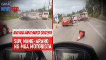 SUV, nang-araro ng mga motorista | GMA Integrated Newsfeed
