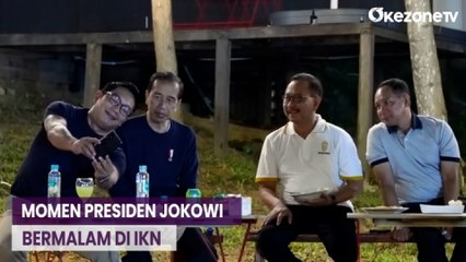 Momen Presiden Jokowi Nikmati Nasi Goreng Jawa saat Bermalam di IKN