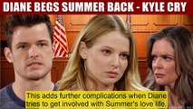 CBS Y&R Spoilers Diane reveals that Kyle has regrets - Will Summer forgive and g