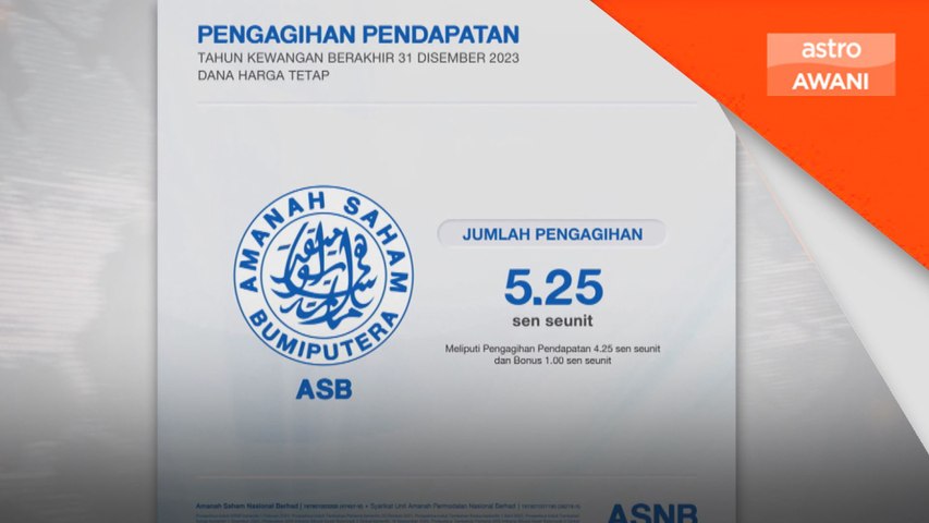 PNB umum dividen ASB 4.25 sen, bonus 1.00 sen | Astro Awani