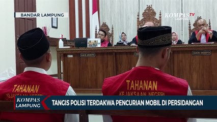 Curi Mobil di Mal, Oknum Polisi Nangis di Persidangan