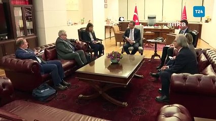 Özgür Özel, AP Türkiye Raportörü Amor ile bir araya geldi