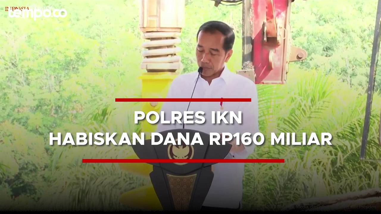 Jokowi Meresmikan Pembangunan Polres IKN, Habiskan Dana Rp160 Miliar Presiden Jokowi melakukan  peletakkan batu pertama Polres Khusus Kawasan IKN Nusantara.