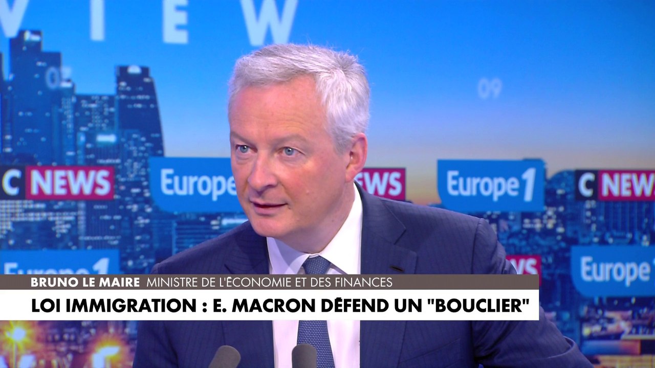 Bruno Le Maire : «C’est un très bon texte, un texte de fermeté et de justice, nécessaire pour protéger les Français»