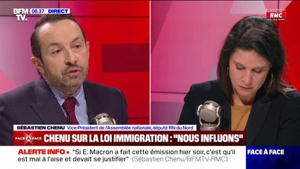 Sébastien Chenu sur la loi immigration: "Nous influons considérablement sur la philosophie de ce texte"