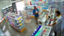 Furto em farmácia no Universitário é flagrado por câmera de segurança
