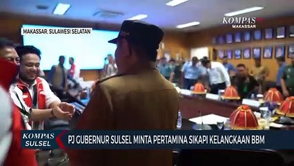 PJ Gubernur Sulsel Minta Pertamina Sikapi Kelangkaan BBM