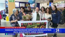 Aeropuerto Jorge Chávez: emotivos reencuentros de familias a pocos días de Navidad