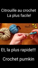 Crocheter votre 1ère citrouille! Elle est si facile! #crochetfacile #crochetpattern