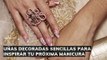 uñas decoradas sencillas para inspirar tu próxima manicura