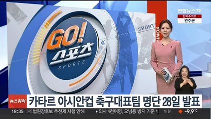 카타르 아시안컵 축구대표팀 명단 28일 발표