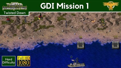 How to Beat C&C Twisted Dawn GDI Mission 1: Storm the Beachhead - Hard - 1080p HD