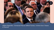 Affaire Depardieu : Emmanuel Macron défend l'acteur, victime d'une 
