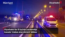 Diyarbakır'da 15 işçinin yaralandığı kazada 'makas atan sürücü' iddiası