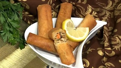 بوراك بالجمبري و الدجاج  _ Bourek crevettes & Poulet