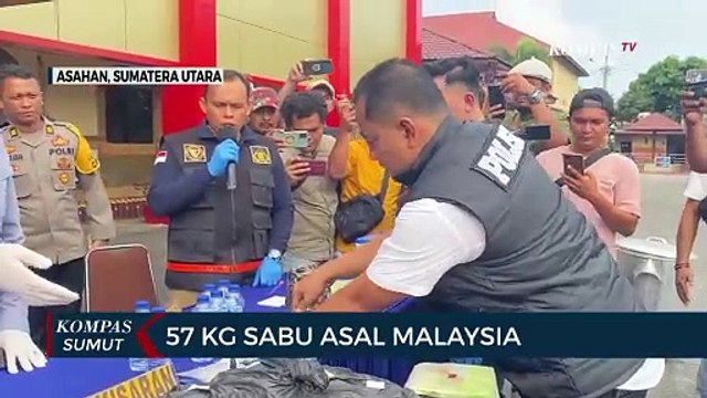 Polres Asahan Musnahkan 57 Kg Sabu dan Ratusan Butir Pil Ekstasi