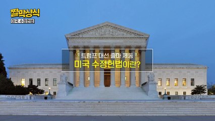 [짤막상식] 트럼프 대선 출마 제동, 미국 수정헌법이란? / YTN