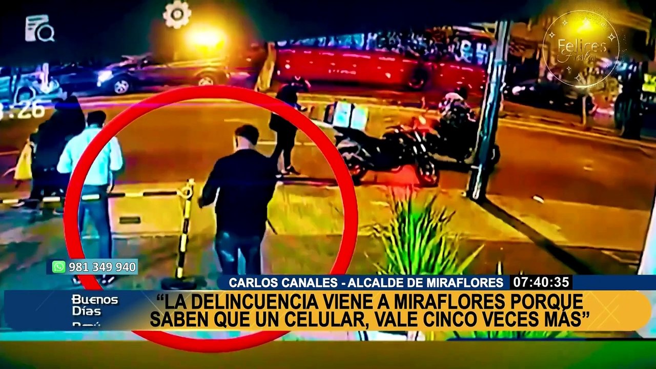 Carlos Canales: "delincuentes saben que en Miraflores los celulares valen 5 veces más"