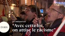 Loi sur l'immigration : à Rennes, les manifestants crient leur colère
