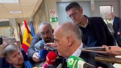 Tải video: Primeras palabras Javier Tebas tras la sentencia de la Superliga