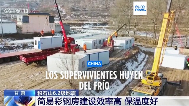 Refugios improvisados a -14°C: la dura realidad de los supervivientes del terremoto en China