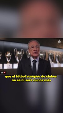 Florentino Pérez celebra la sentencia de la Superliga