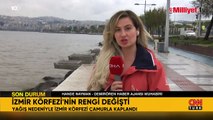 İzmir Körfezi çamur rengine büründü