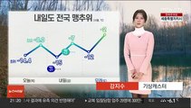 [날씨] 내일 출근길 맹추위 기승…동쪽 '대기 건조'