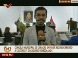 Concejo Mun. de Caracas entregaron orden Aquiles Nazoa a cultores e insignes creadores  venezolanos