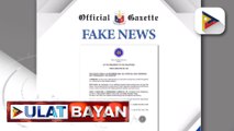 Malacañang, tinawag  na 'fake news' ang lumabas na dokumentong nagdeklara bukas bilang special half-Working day sa buong bansa