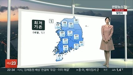 [생활날씨] 북극 한파에 출근길 '체감 -20℃'…서해안·제주 대설