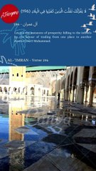 005 Advance the glory of Allah and extol and magnify Him with praise. O Prophet exclaim «Allah Who has the absolute Sovereign Authority over the universe with all its realms, You confer sovereignty on