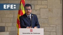 Aragonès ante el rechazo de Sánchez al referéndum: 