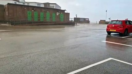 Storm Pia batters Fleetwood esplanade