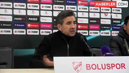 Boluspor - Manisa FK maçının ardından