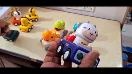 Unboxing and Review of press and go toys cow and dinosaur for kids gift